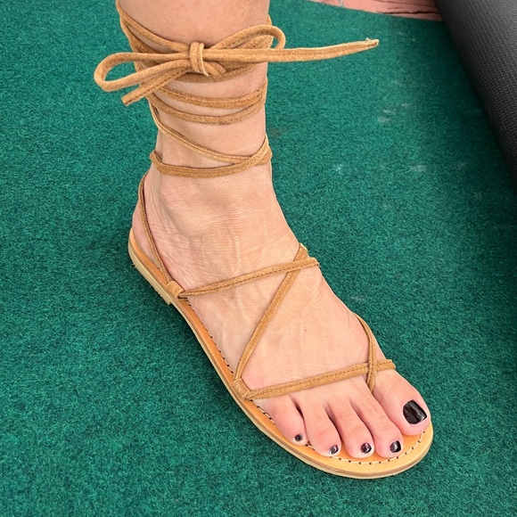 Urban Outfitters- Beige Gladiator Strappy Sandals - Picture 3 of 3